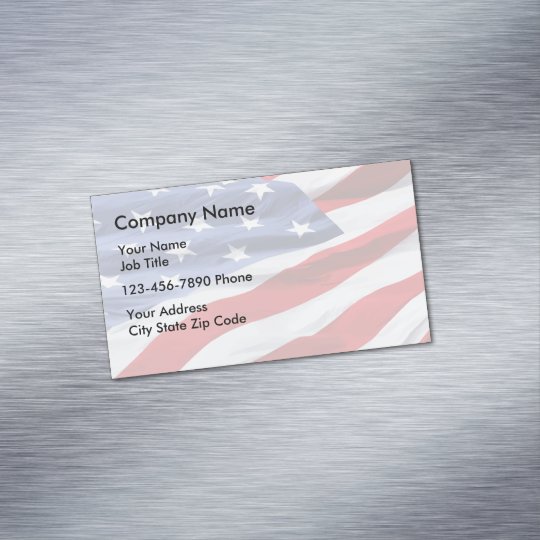 Patriotic Business Card Magnets