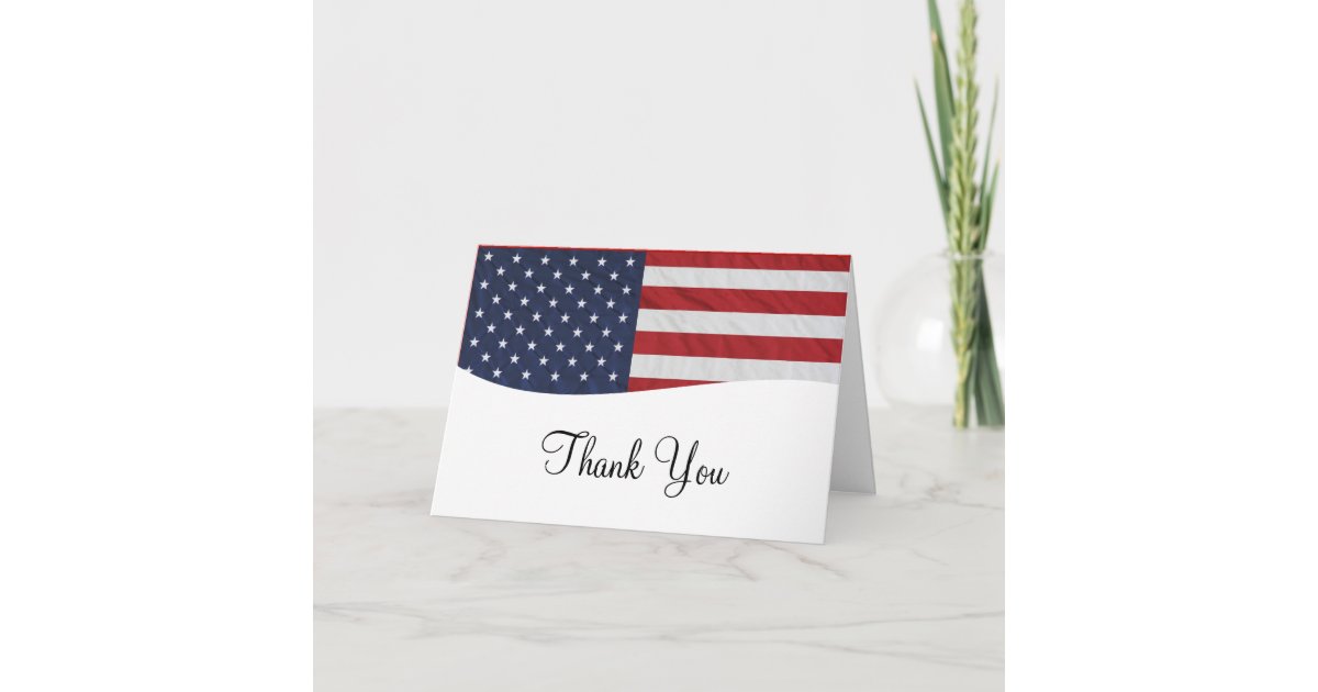 Patriotic Business Thank You Cards | Zazzle