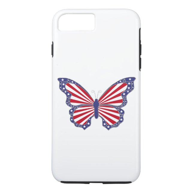 Patriotic Butterfly iPhone 7 Case (Back)