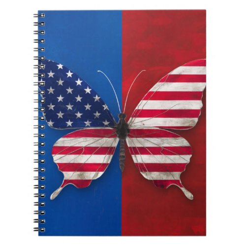 Patriotic Butterfly Notebook