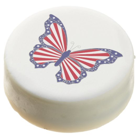Patriotic Butterfly Oreo Cookies (Angled)