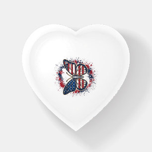 Patriotic Butterfly Vintage Engraving Vector Desig Paperweight