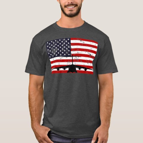 Patriotic C17 Globemaster jet American flag T_Shirt