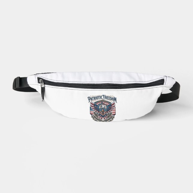Patriotic Cajun Pride Vector Graphic Tee_1 Fanny Pack (Front)