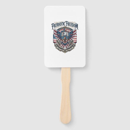 Patriotic Cajun Pride Vector Graphic Tee_1 Hand Fan