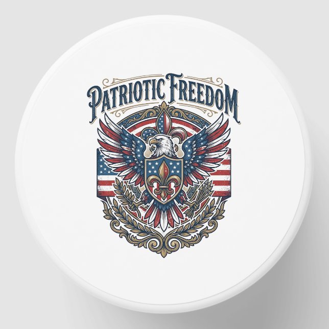 Patriotic Cajun Pride Vector Graphic Tee_1 Mini Candle Favors (Front)