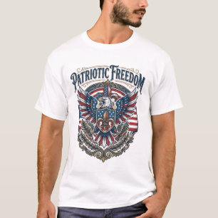 Patriotic Cajun Pride Vector Graphic Tee_1 T-Shirt