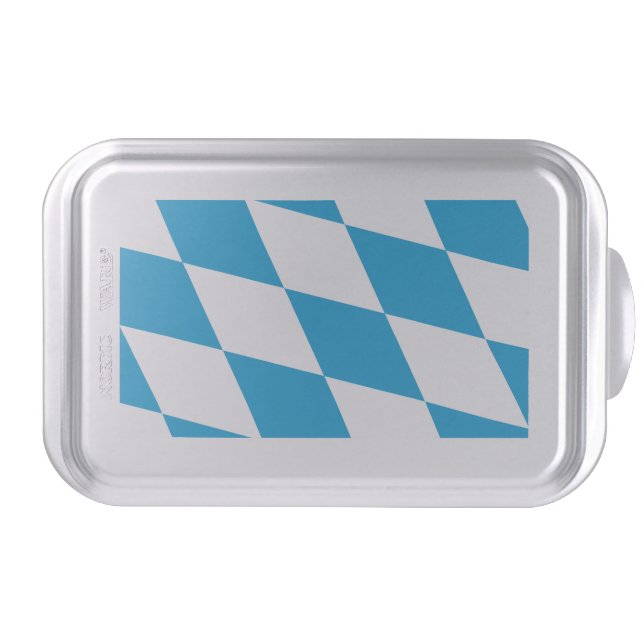 Patriotic cake pan with Flag of Bavaria (Front)