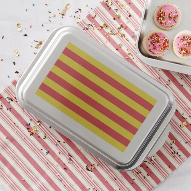 Patriotic cake pan with Flag of Catalonia (In Situ)
