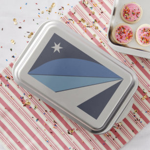 Patriotic cake pan with Flag of Columbia, SC