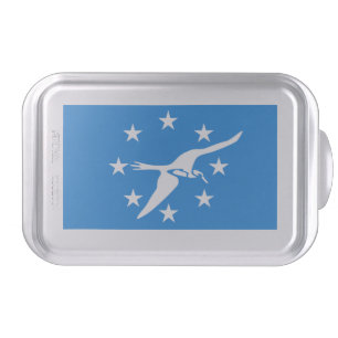 Patriotic cake pan with Flag of Corpus Christi
