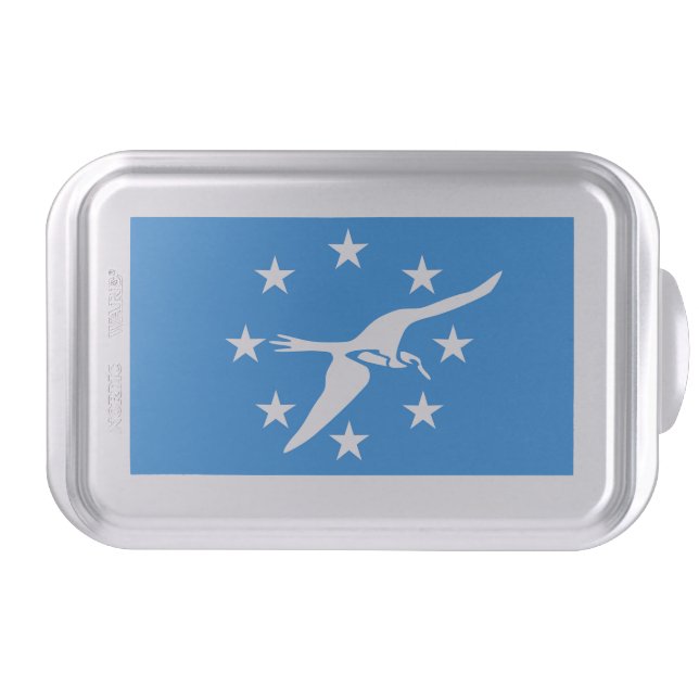 Patriotic cake pan with Flag of Corpus Christi (Front)