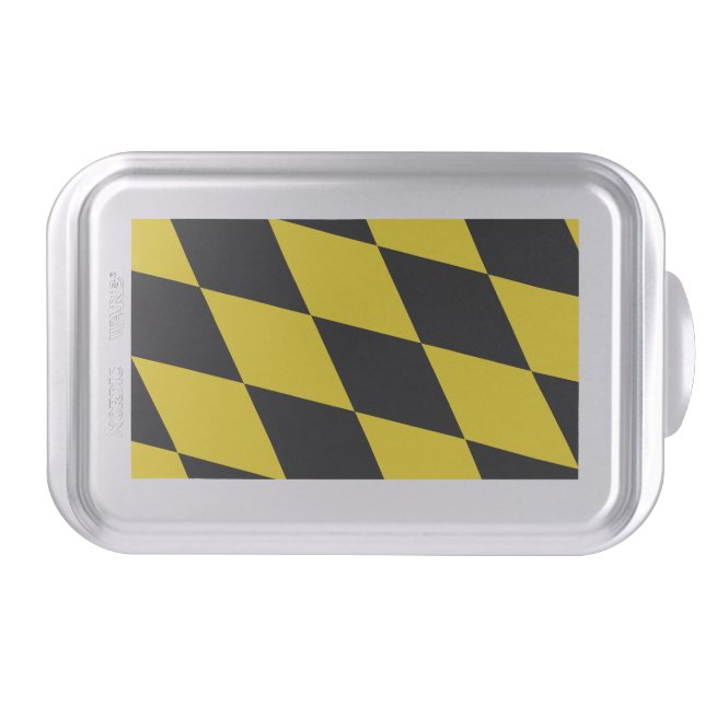 Patriotic cake pan with Flag of Munich (Front)