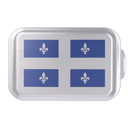 Patriotic cake pan with Flag of Quebec