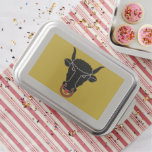 Patriotic cake pan with Flag of Uri, Swizterland