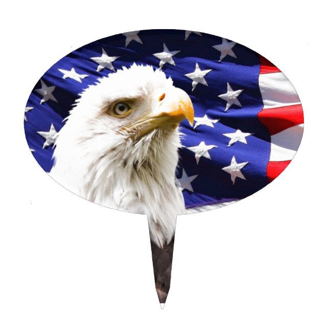 Patriotic Cake Topper (Front)