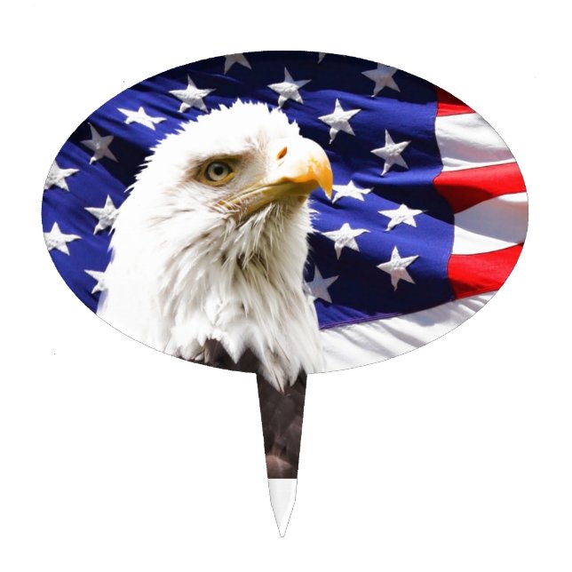 Patriotic Cake Topper (Front)