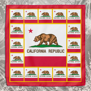 Patriotic California Flag Bandana, fashion USA Bandana