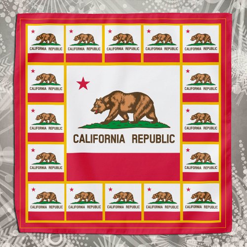 Patriotic California Flag Bandana fashion USA Bandana
