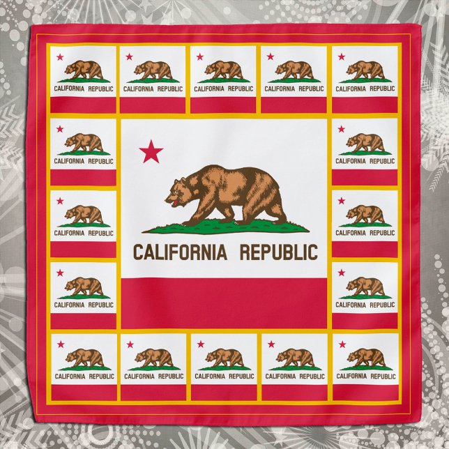 Patriotic California Flag Bandana, fashion USA Bandana (Creator Uploaded)