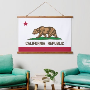 Patriotic California Tapestry, Californian Flag Hanging Tapestry