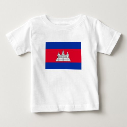 Patriotic Cambodia Flag Baby T_Shirt