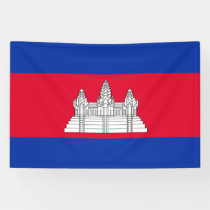 Patriotic Cambodia Flag Banner