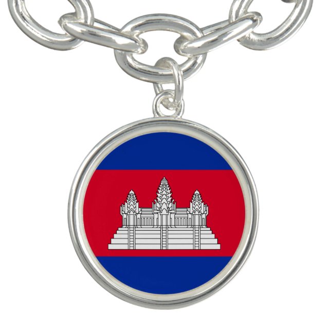 Patriotic Cambodia Flag Bracelet (Design)