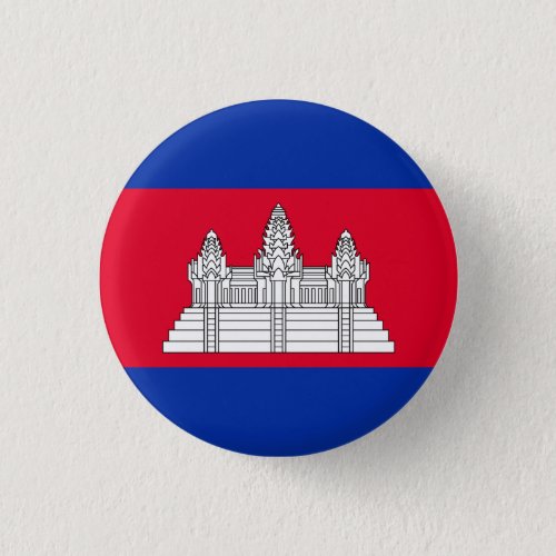 Patriotic Cambodia Flag Button