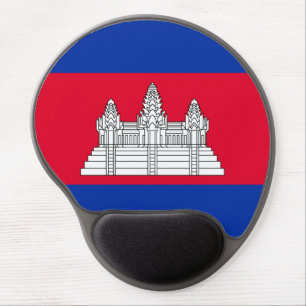 Patriotic Cambodia Flag Gel Mouse Pad