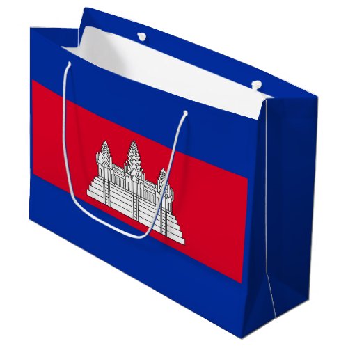 Patriotic Cambodia Flag Large Gift Bag