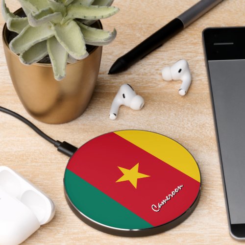 Patriotic Cameroon Charger Cameroon Flag Wireless Charger