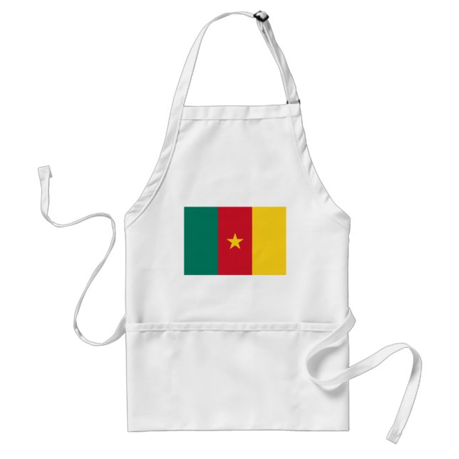 Patriotic Cameroon Flag Adult Apron (Front)