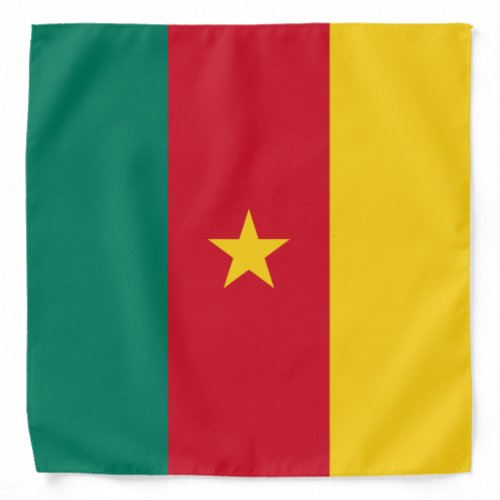 Patriotic Cameroon Flag Bandana