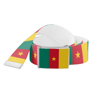 Patriotic Cameroon Flag Belt