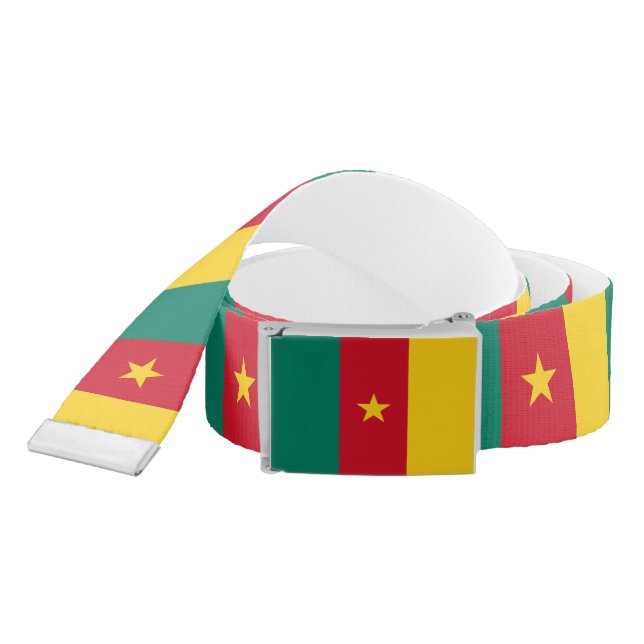 Patriotic Cameroon Flag Belt (Snake)