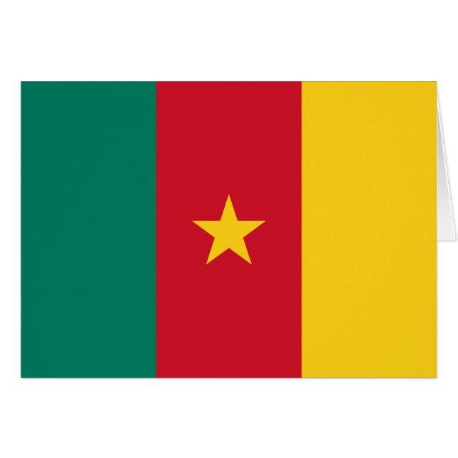 Patriotic Cameroon Flag Cards (Front Horizontal)