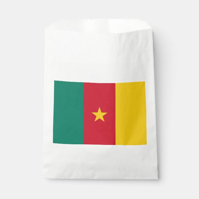 Patriotic Cameroon Flag Favor Bag (Front)