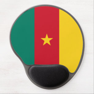 Patriotic Cameroon Flag Gel Mouse Pad