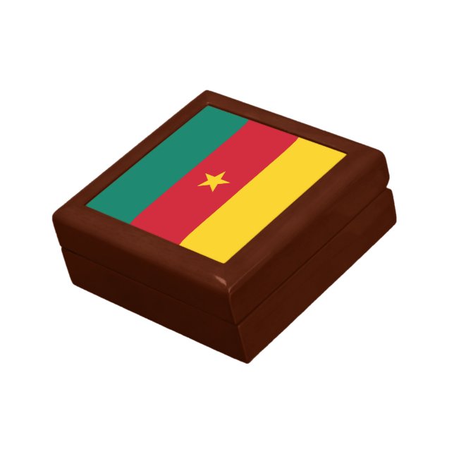 Patriotic Cameroon Flag Gift Box (Side)