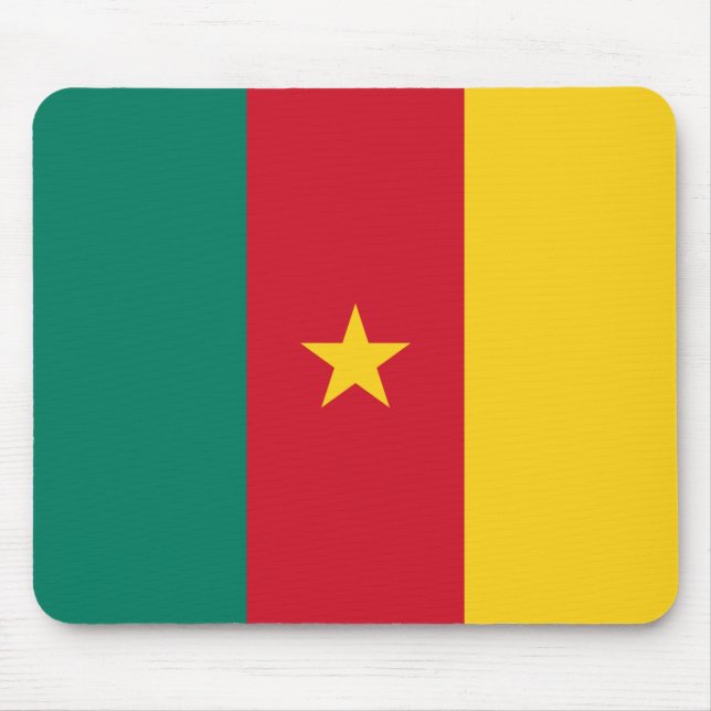 Patriotic Cameroon Flag Mouse Pad (Front)