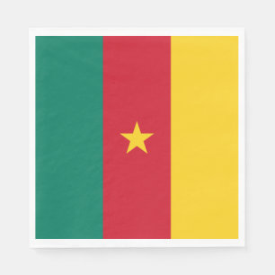 Patriotic Cameroon Flag Napkins