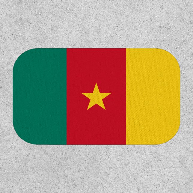 Patriotic Cameroon Flag Patch (Front)