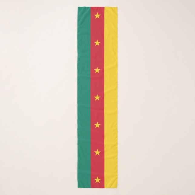 Patriotic Cameroon Flag Scarf (Front)