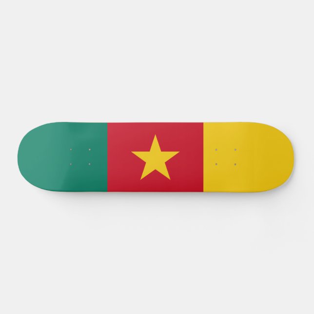 Patriotic Cameroon Flag Skateboard (Horz)