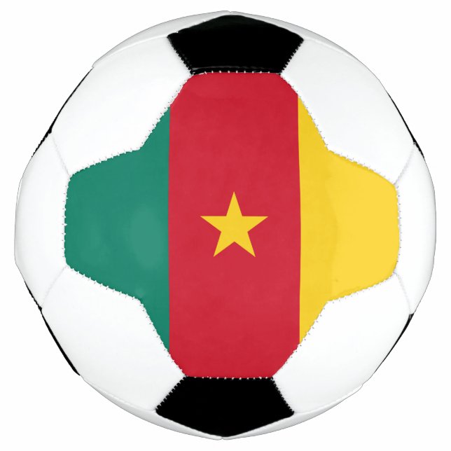 Patriotic Cameroon Flag Soccer Ball (Front)