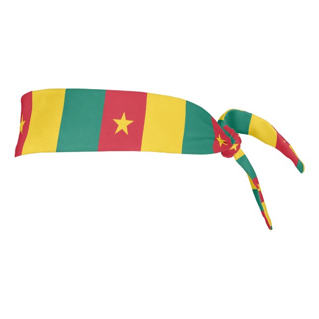 Patriotic Cameroon Flag Tie Headband (Rotate 90)
