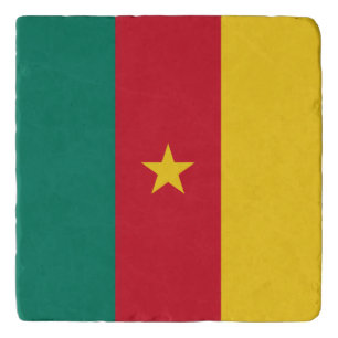 Patriotic Cameroon Flag Trivet