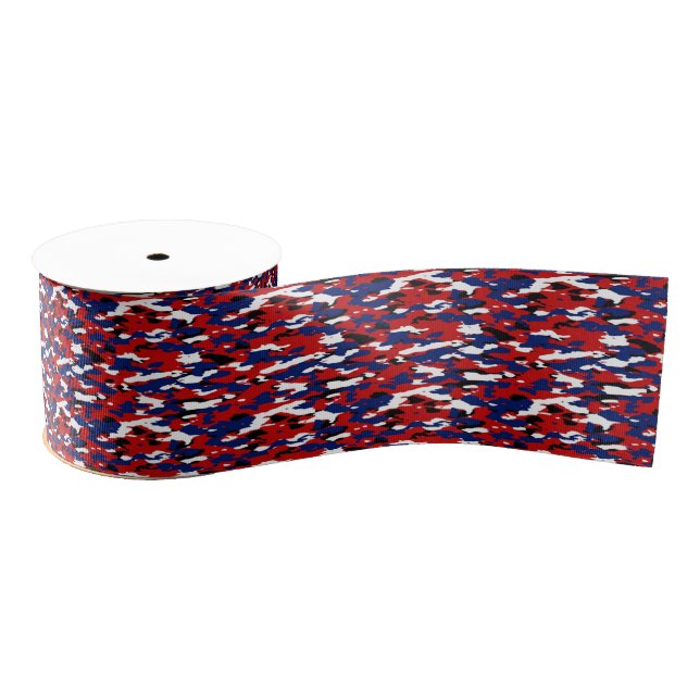 Patriotic camo grosgrain ribbon (Spool)