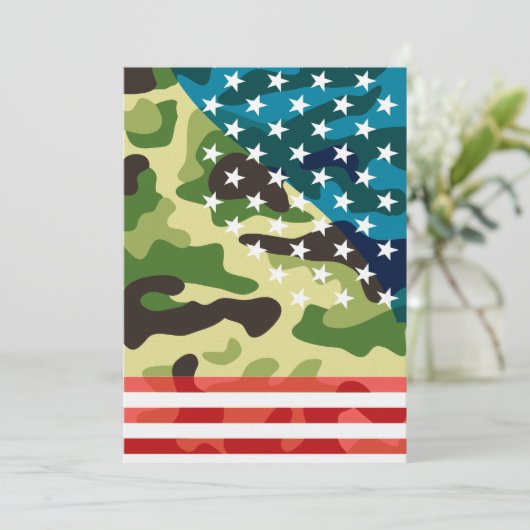 Patriotic camouflage pattern (Standing Front)